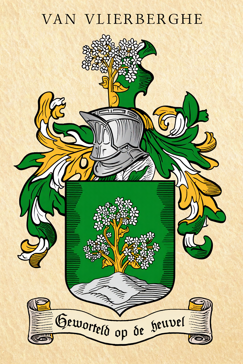Familiewapen van de achternaam VAN VLIERBERGHE