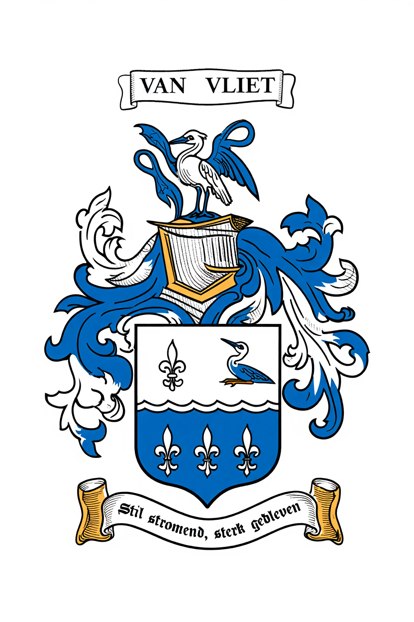 Familiewapen van de achternaam VAN VLIET