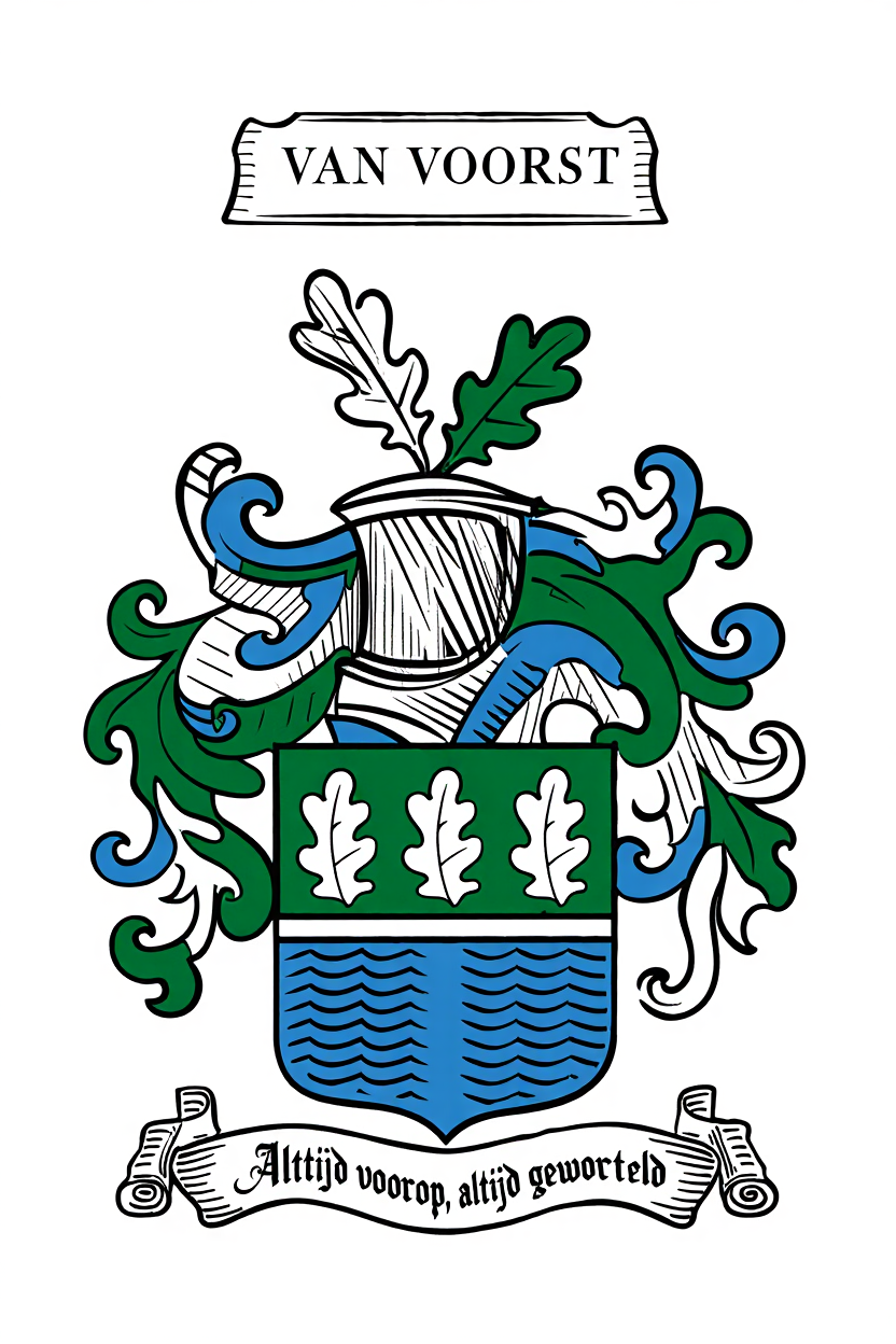 Familiewapen van de achternaam VAN VOORST