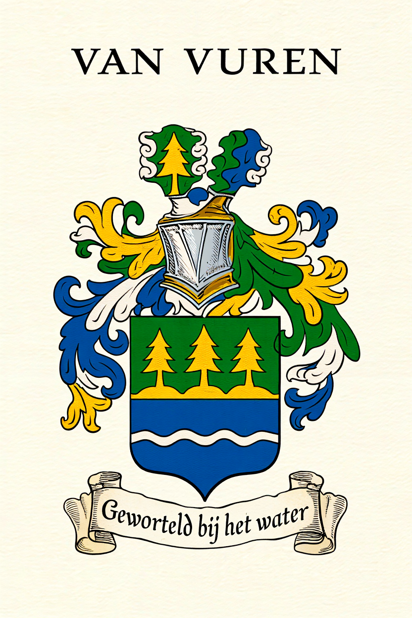 Familiewapen van de achternaam VAN VUREN