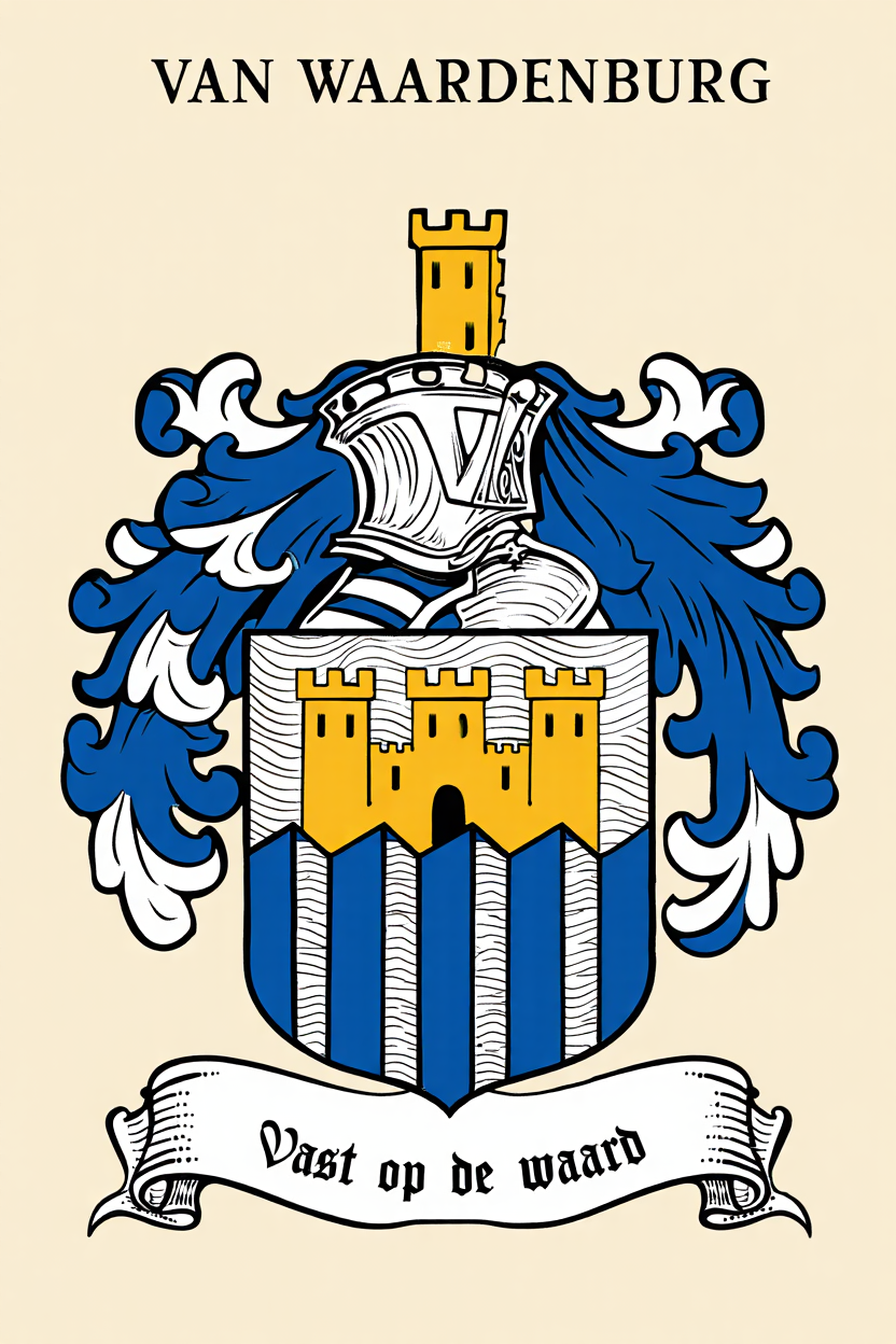 Familiewapen van de achternaam VAN WAARDENBURG
