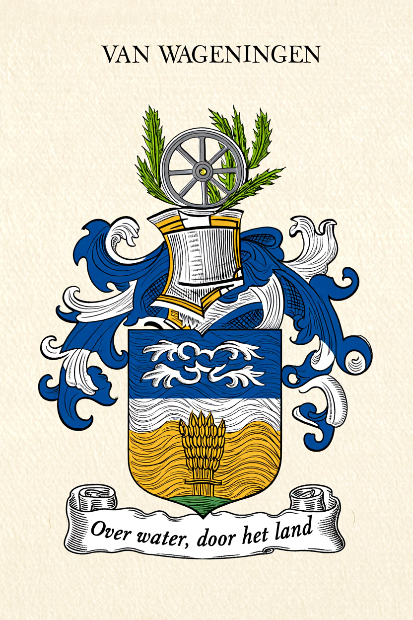 Familiewapen van de achternaam VAN WAGENINGEN