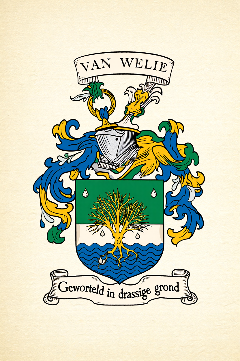 Familiewapen van de achternaam VAN WELIE