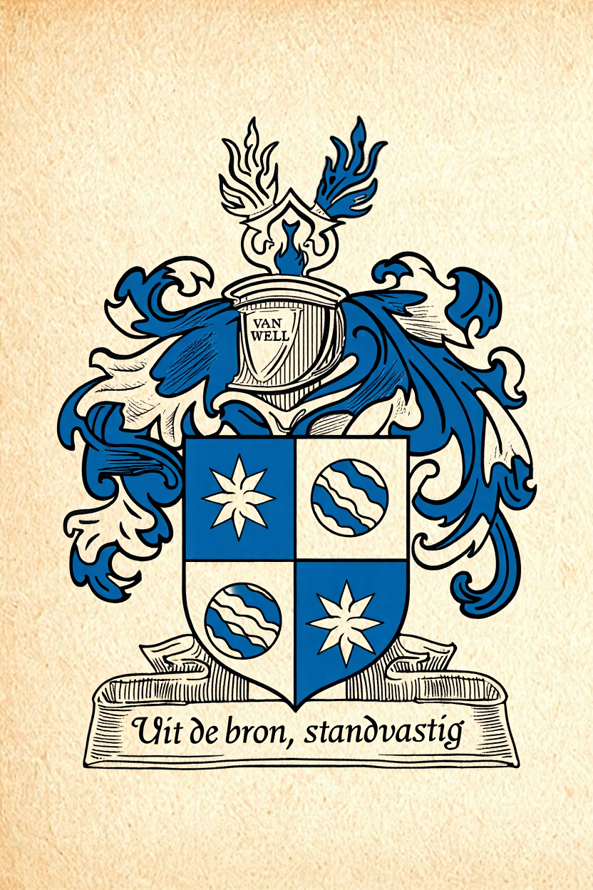 Familiewapen van de achternaam VAN WELL