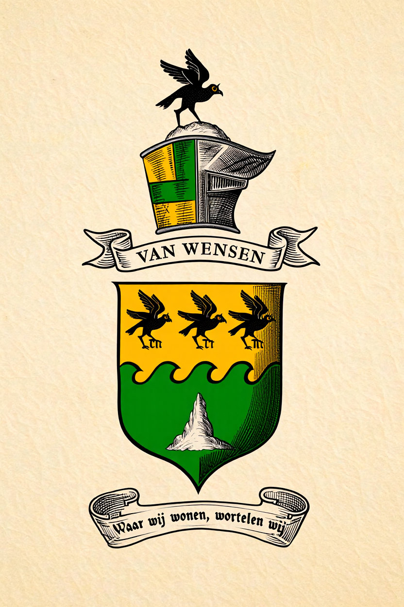 Familiewapen van de achternaam VAN WENSEN
