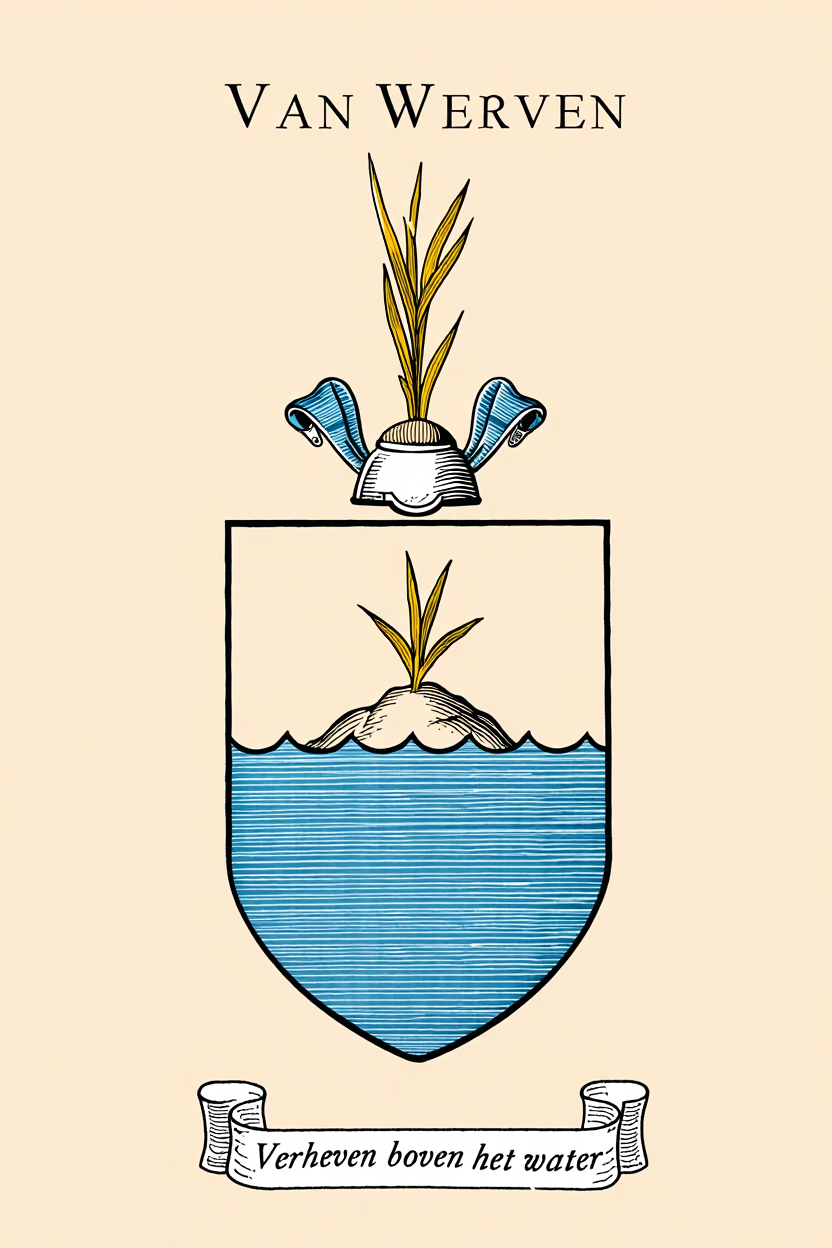 Familiewapen van de achternaam VAN WERVEN