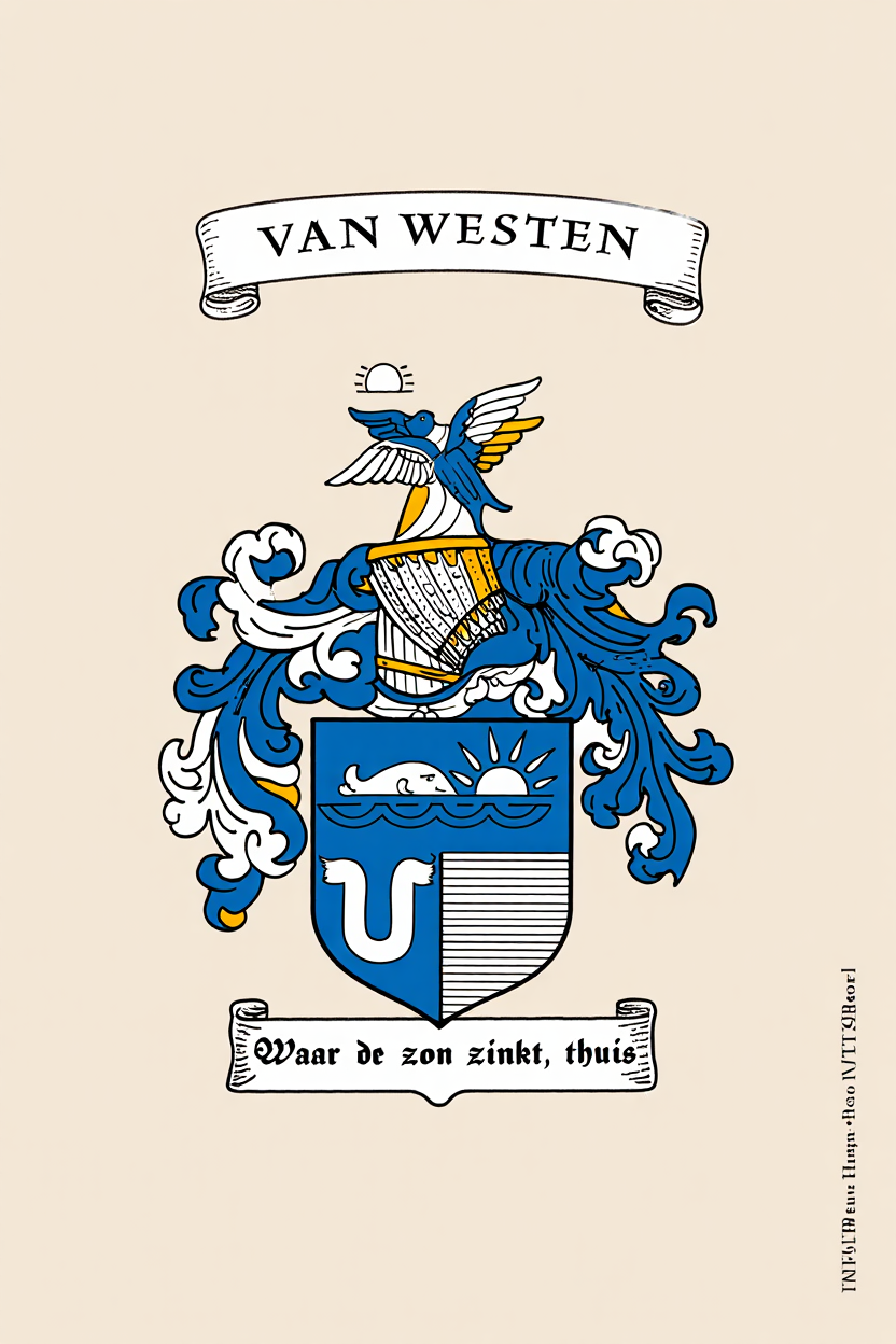 Familiewapen van de achternaam VAN WESTEN