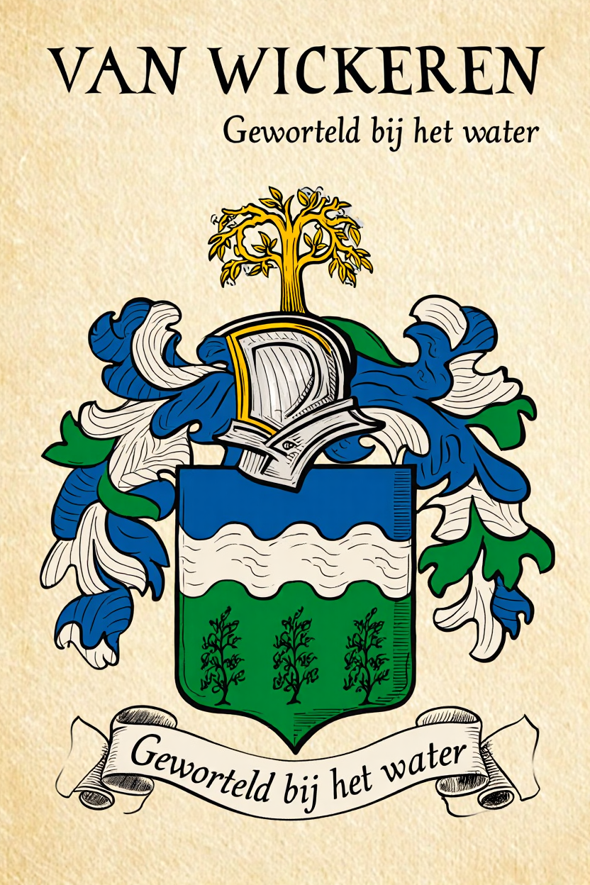Familiewapen van de achternaam VAN WICKEREN