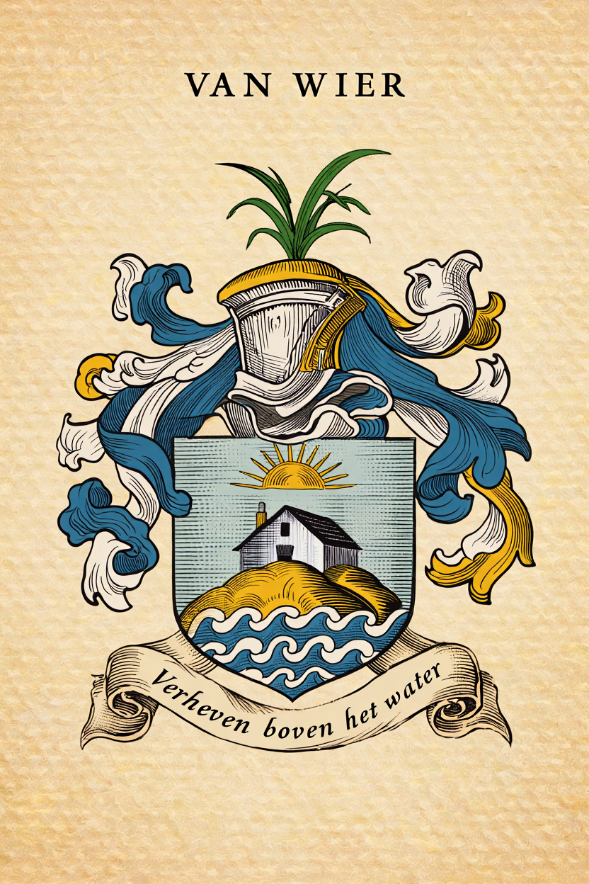 Familiewapen van de achternaam VAN WIER