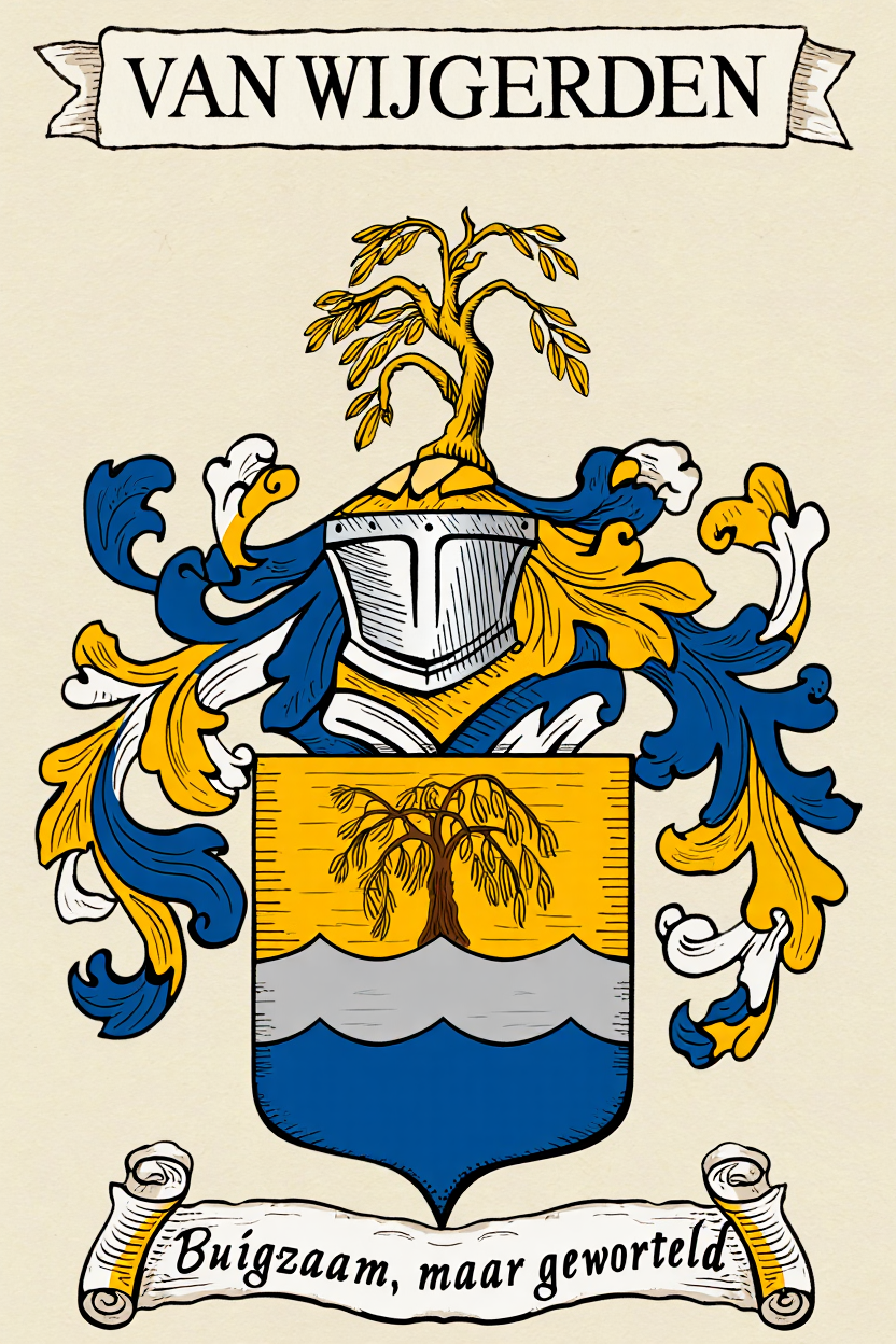 Familiewapen van de achternaam VAN WIJGERDEN