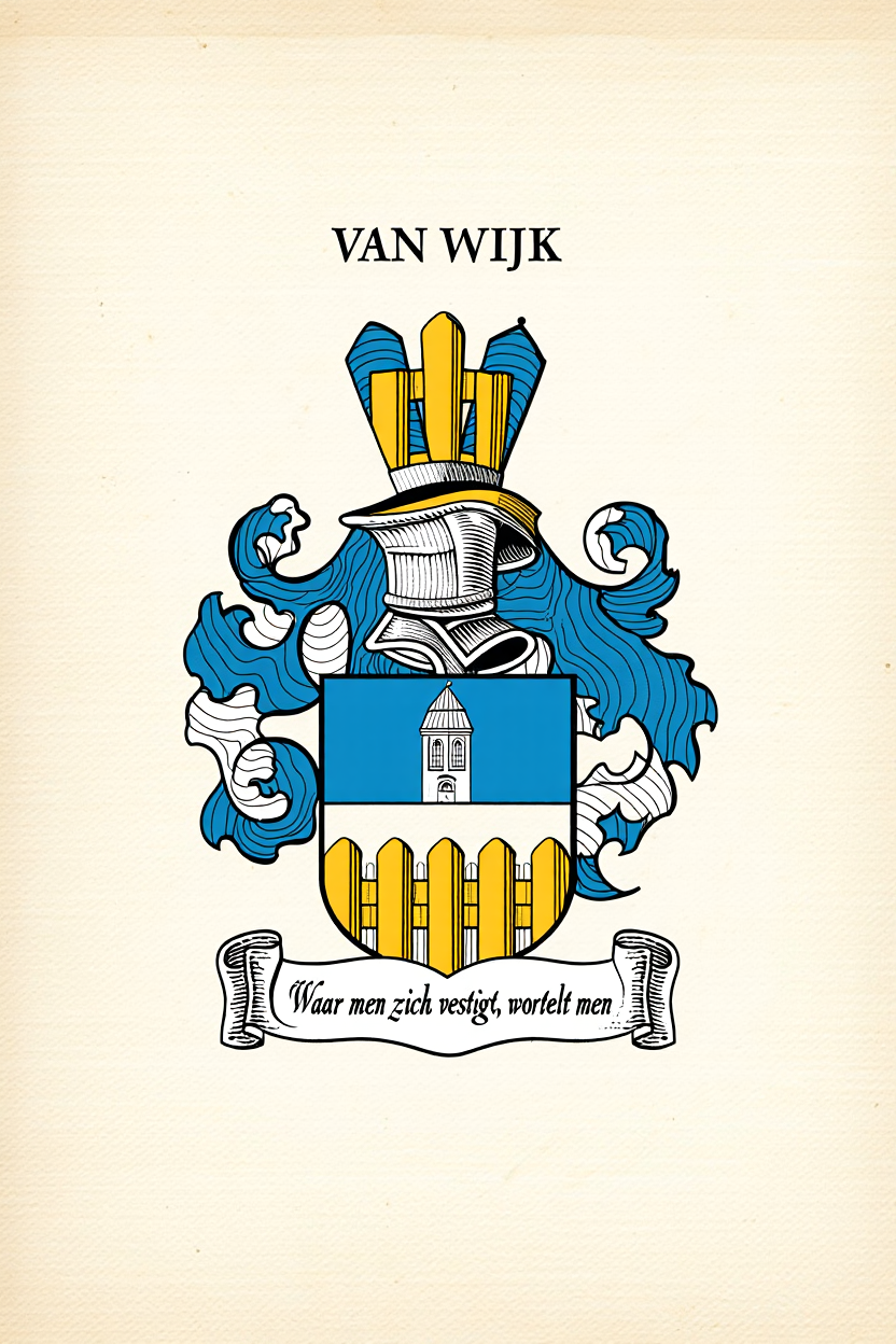 Familiewapen van de achternaam VAN WIJK