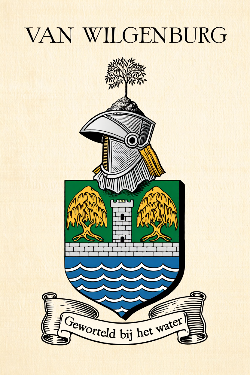 Familiewapen van de achternaam VAN WILGENBURG