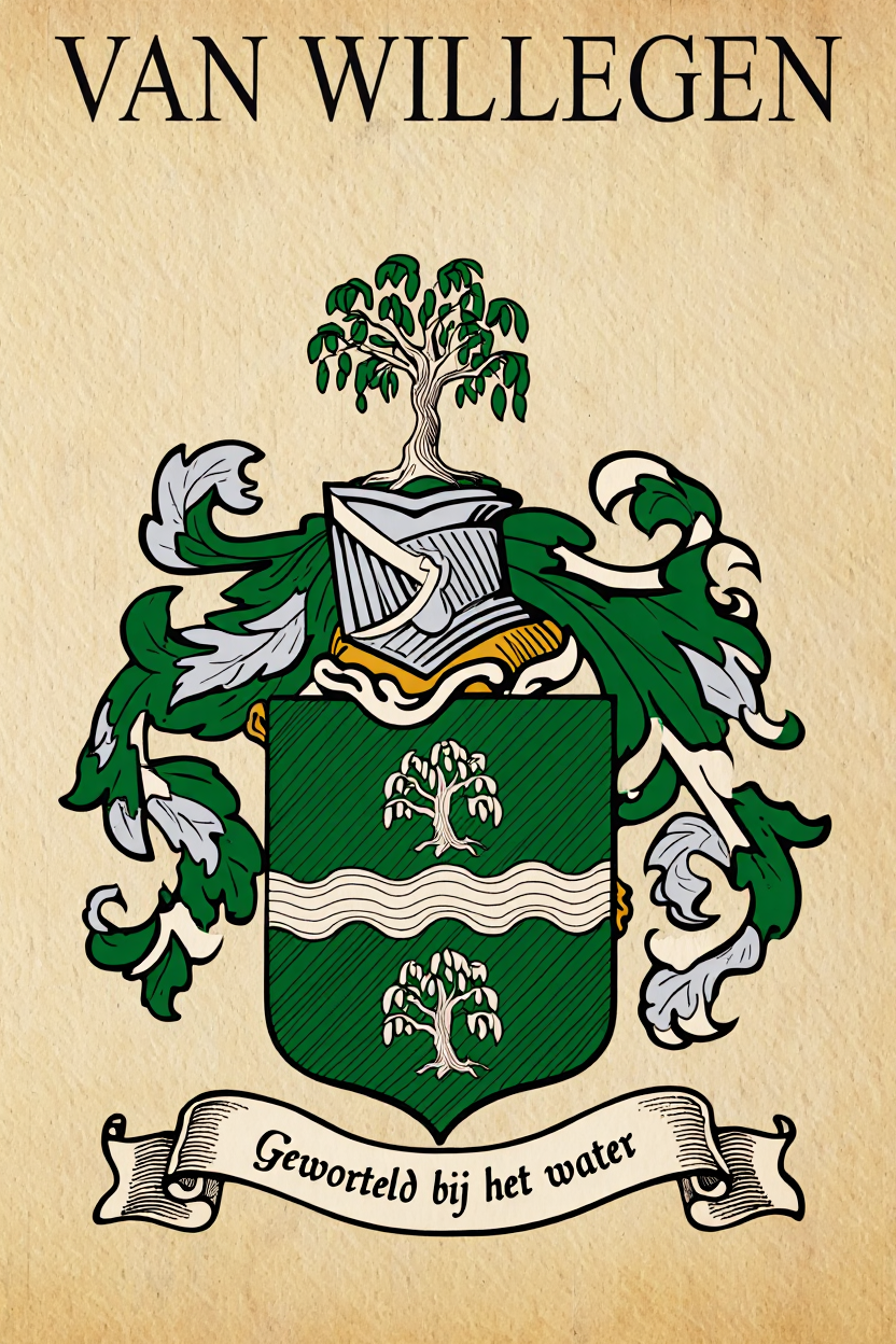 Familiewapen van de achternaam VAN WILLEGEN