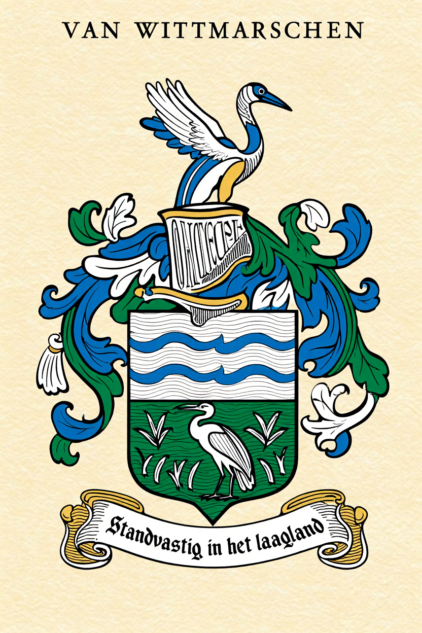 Familiewapen van de achternaam VAN WITTMARSCHEN (vergrendeld)