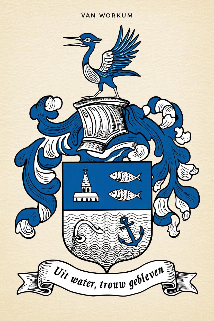 Familiewapen van de achternaam VAN WORKUM