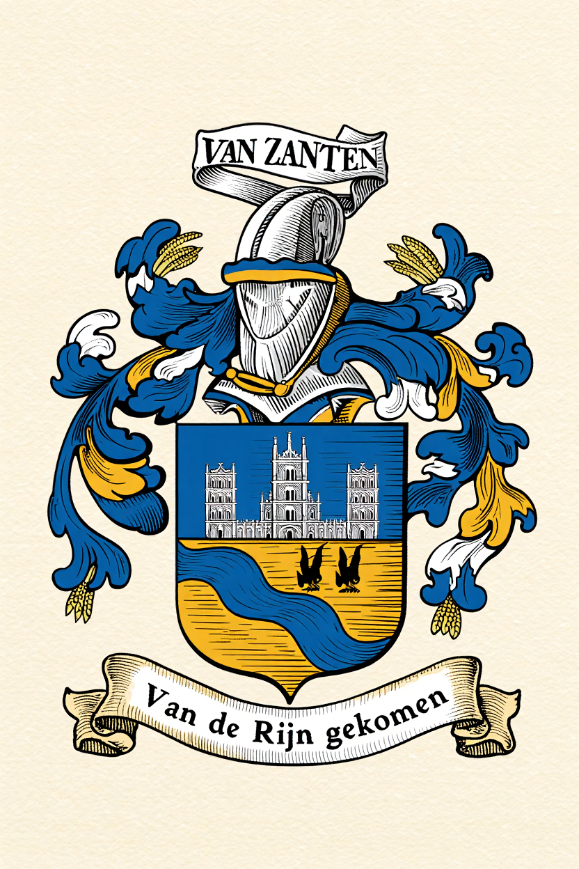 Familiewapen van de achternaam VAN ZANTEN