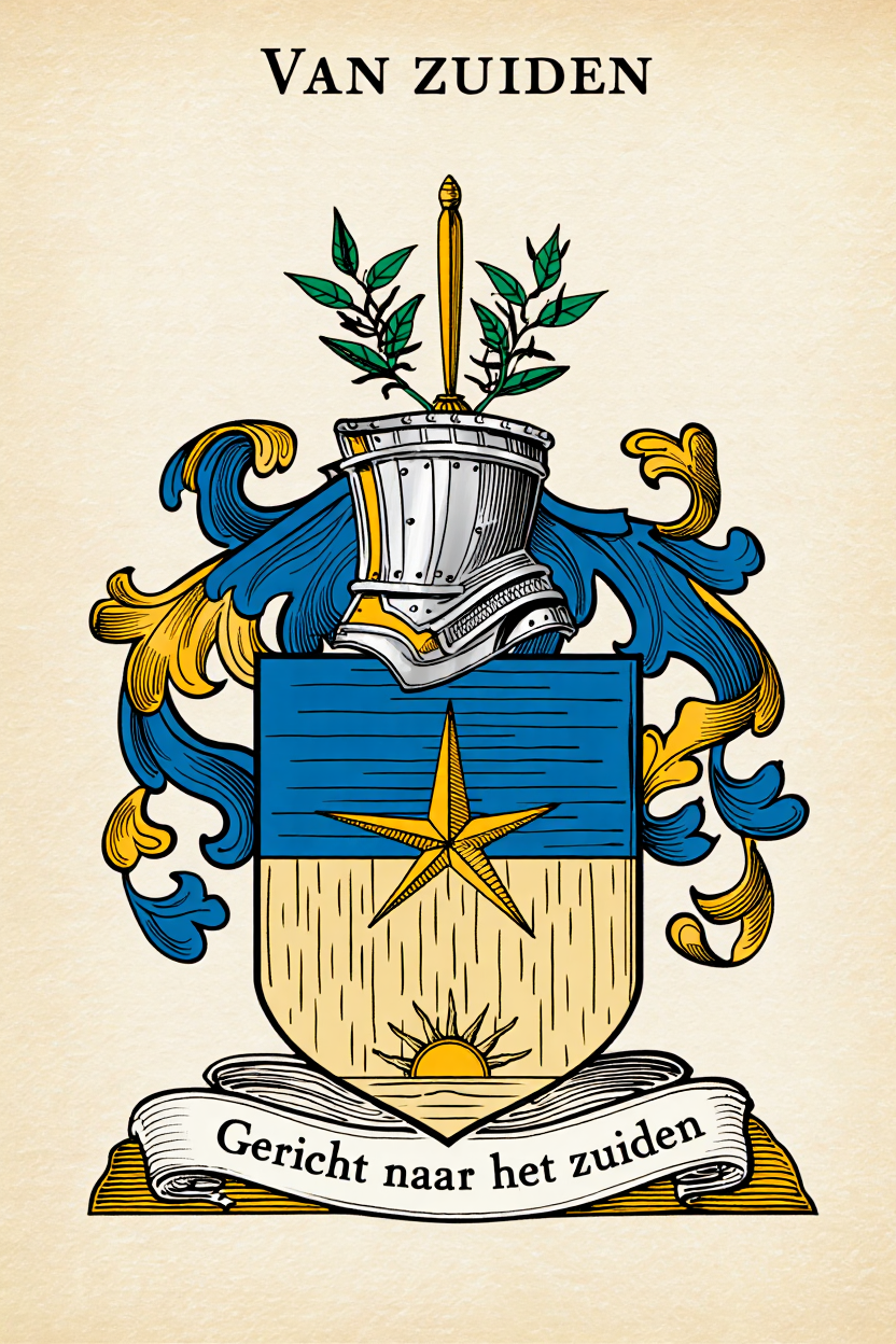 Familiewapen van de achternaam VAN ZUIDEN