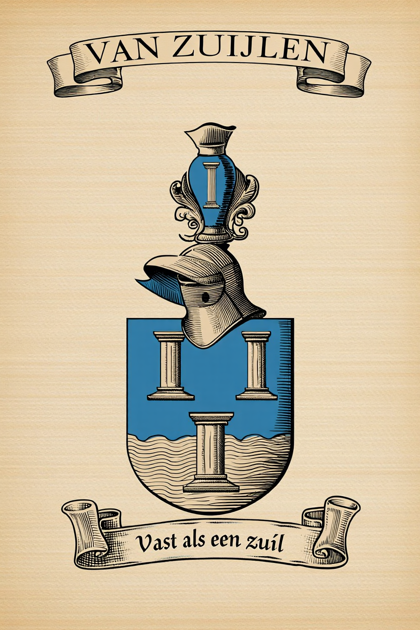 Familiewapen van de achternaam VAN ZUIJLEN
