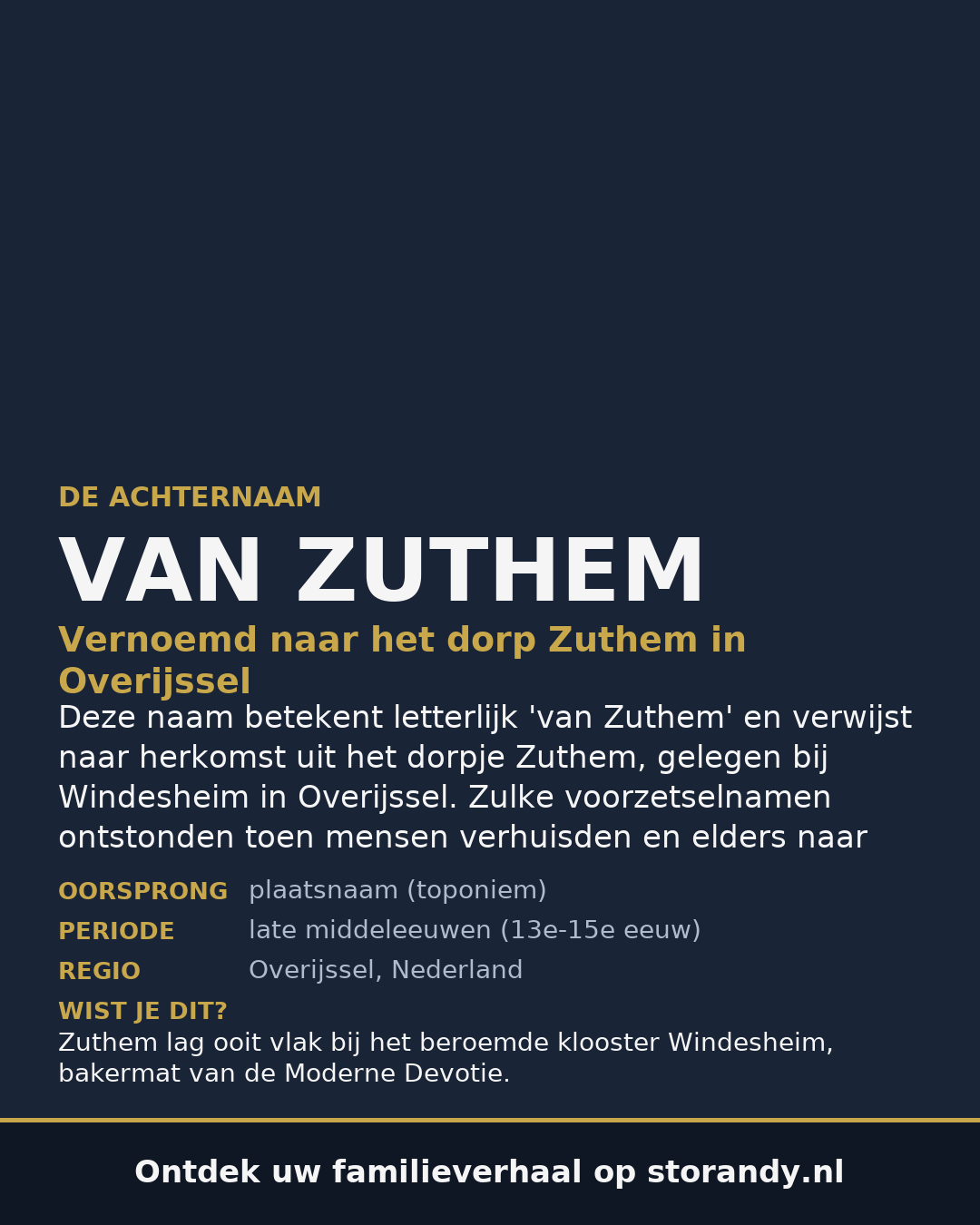 Familiewapen van de achternaam VAN ZUTHEM