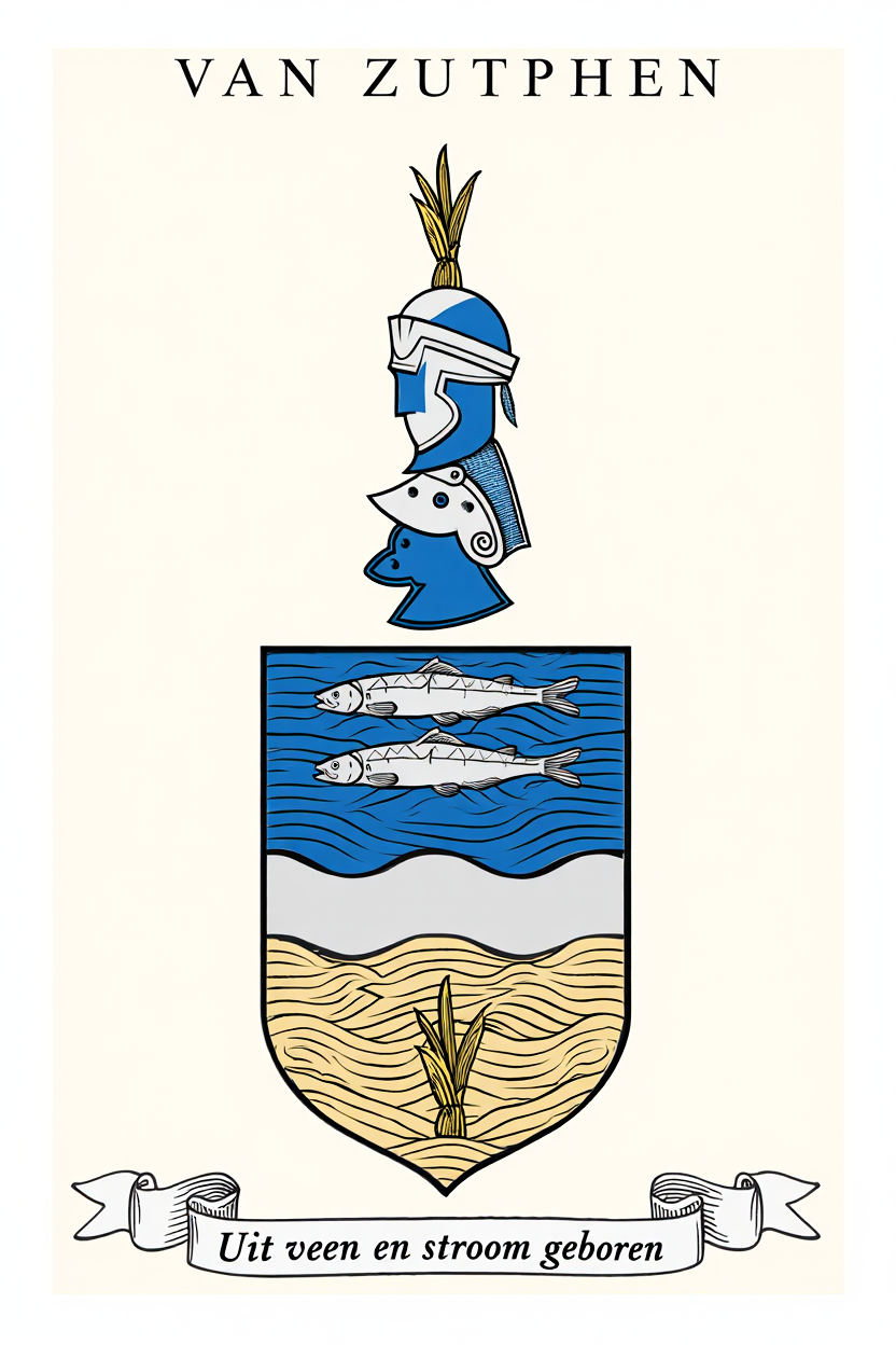 Familiewapen van de achternaam VAN ZUTPHEN