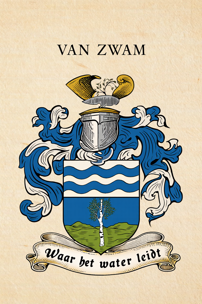 Familiewapen van de achternaam VAN ZWAM