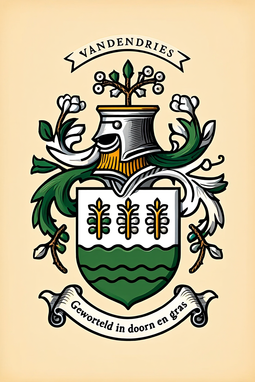 Familiewapen van de achternaam VANDENDRIES (vergrendeld)