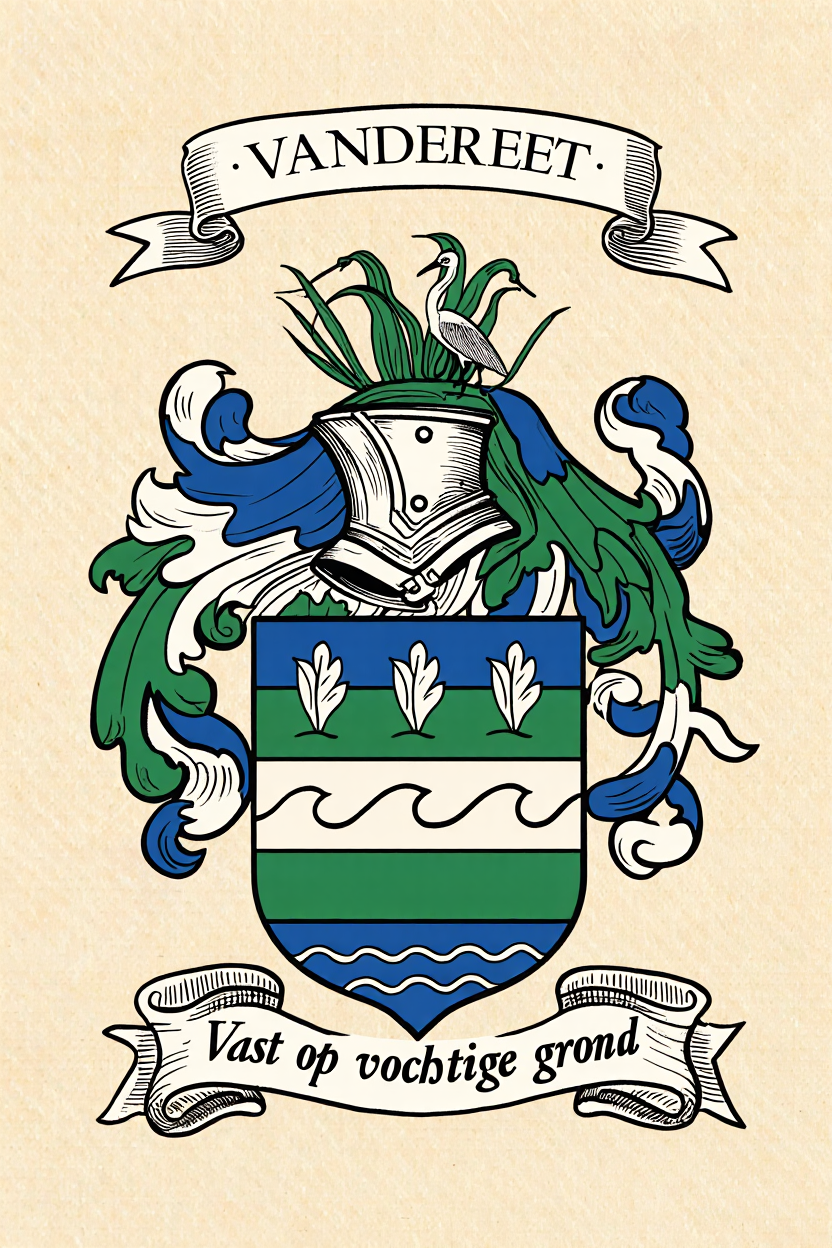 Familiewapen van de achternaam VANDEREET