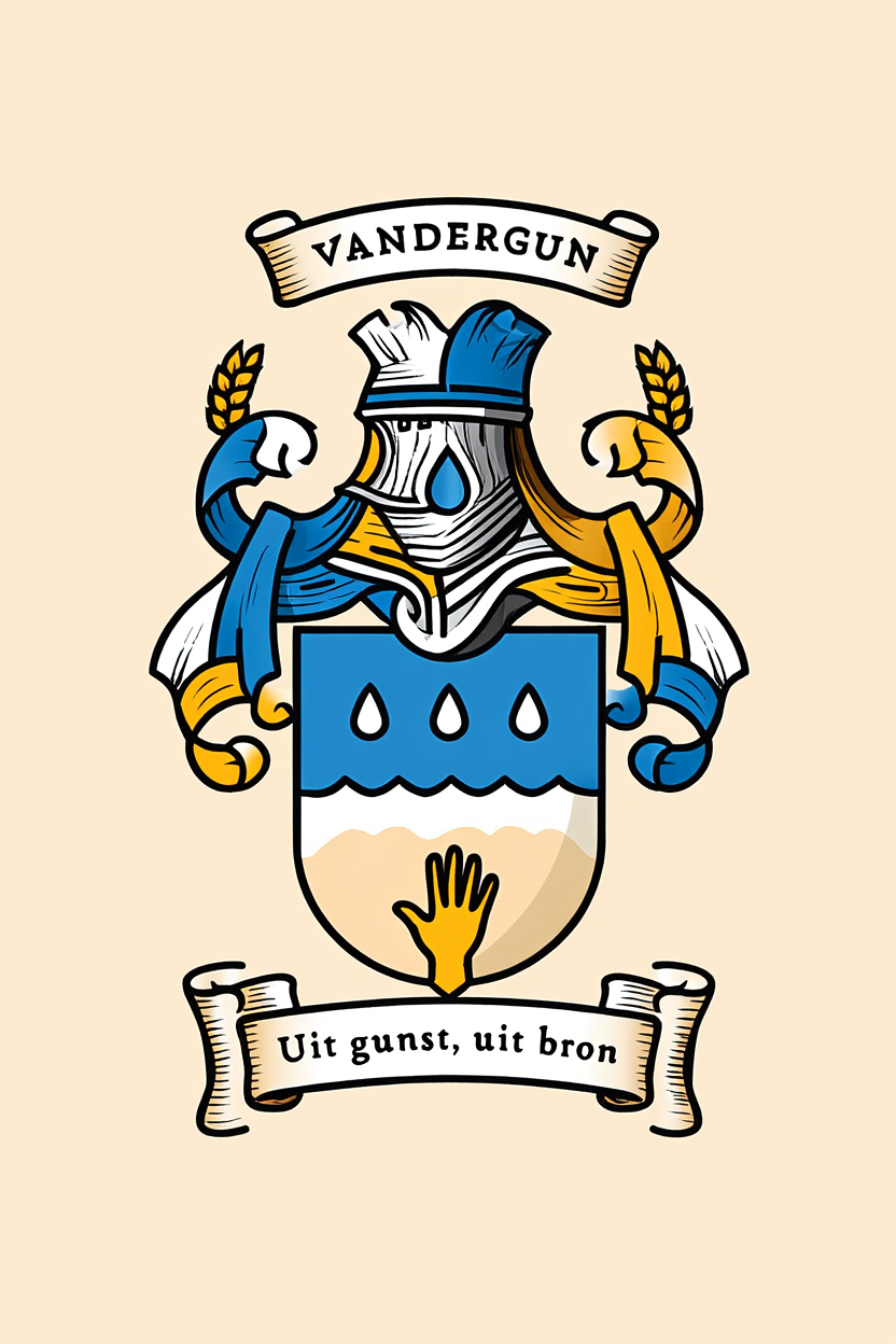 Familiewapen van de achternaam VANDERGUN