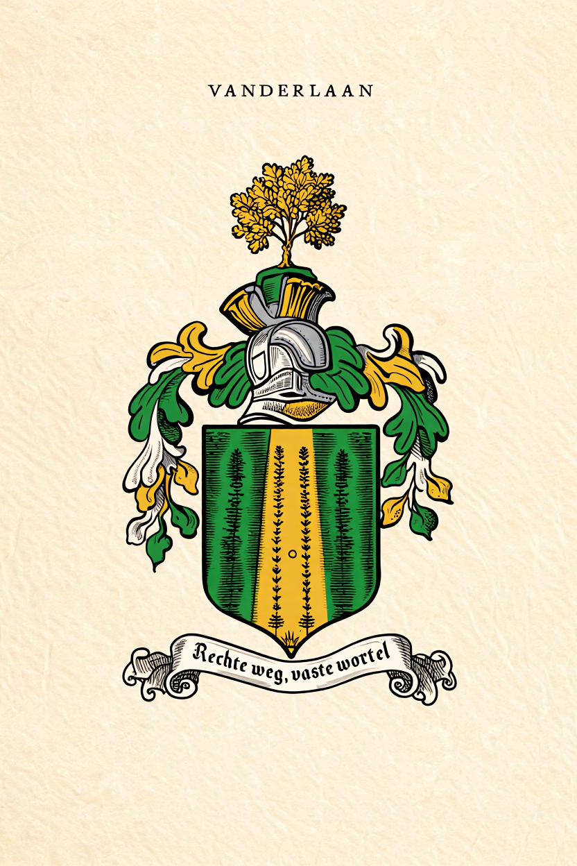 Familiewapen van de achternaam VANDERLAAN