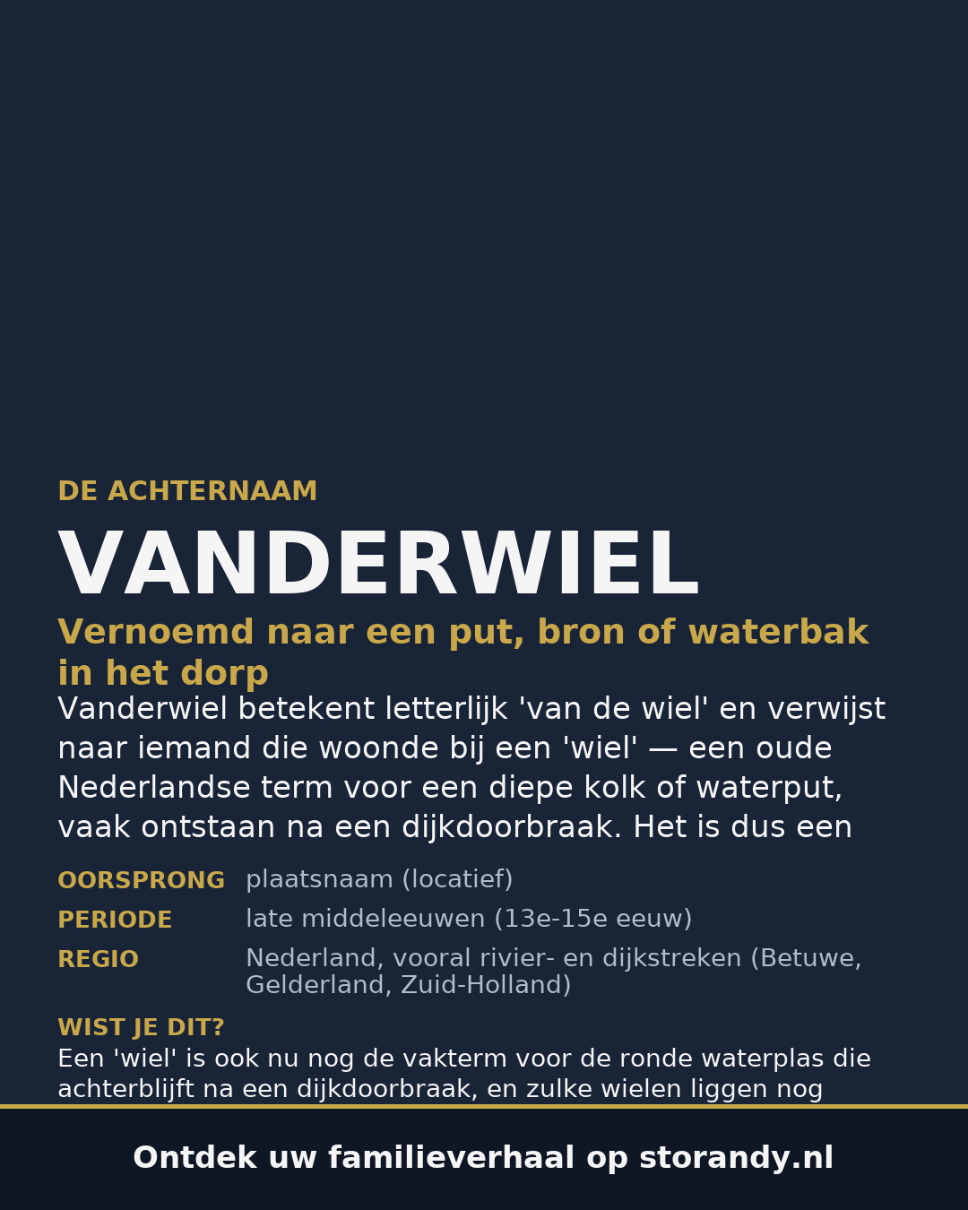 Familiewapen van de achternaam VANDERWIEL