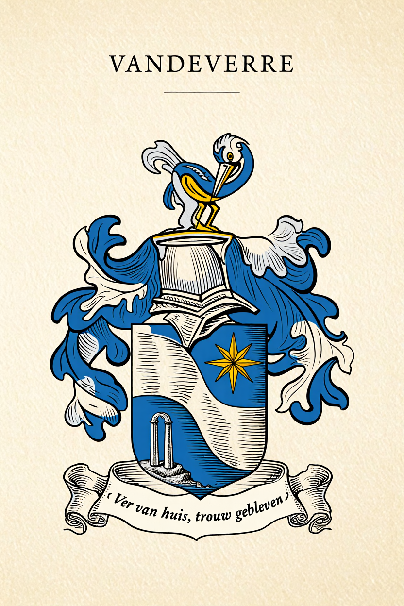 Familiewapen van de achternaam VANDEVERRE