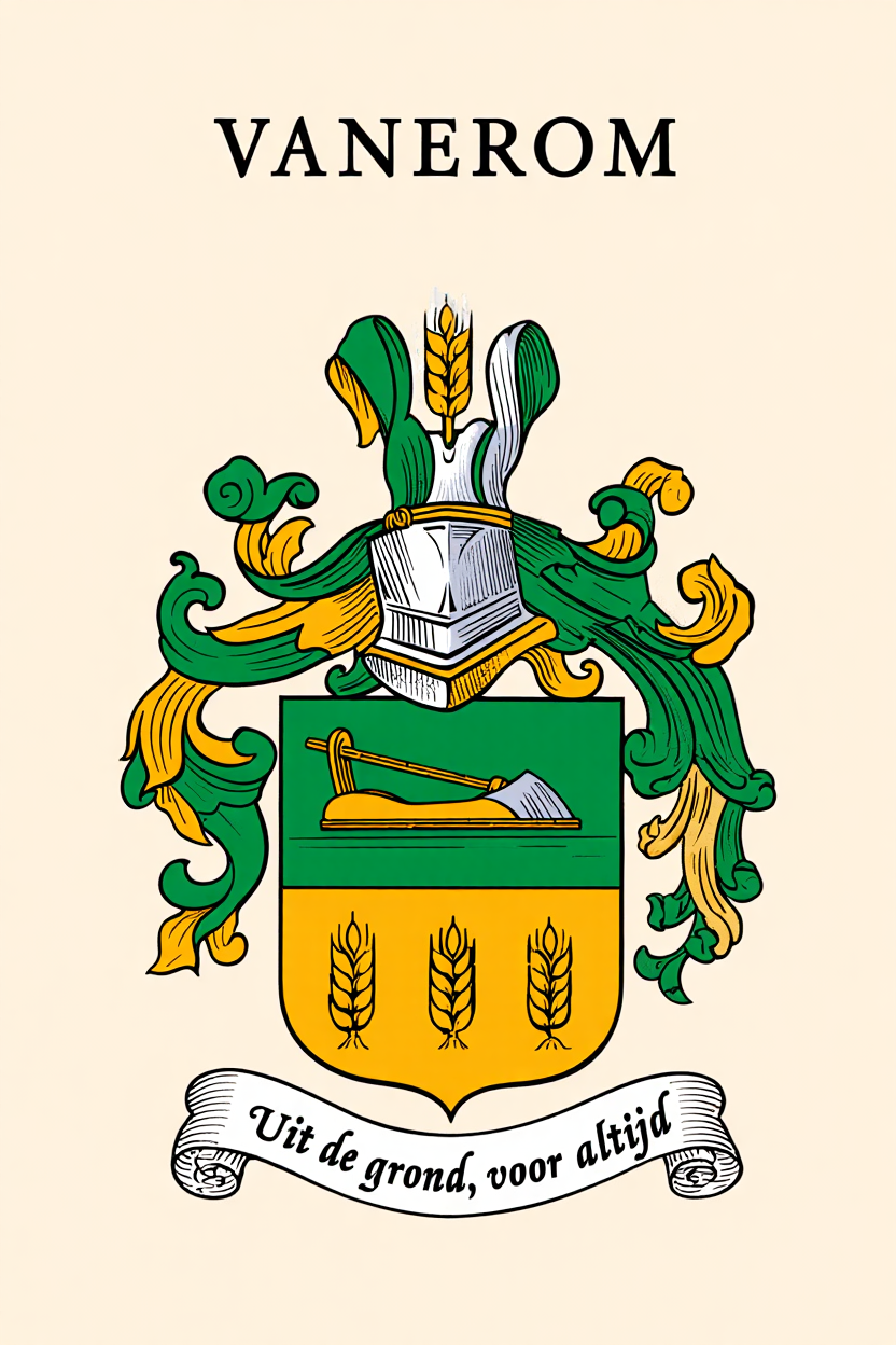 Familiewapen van de achternaam VANEROM