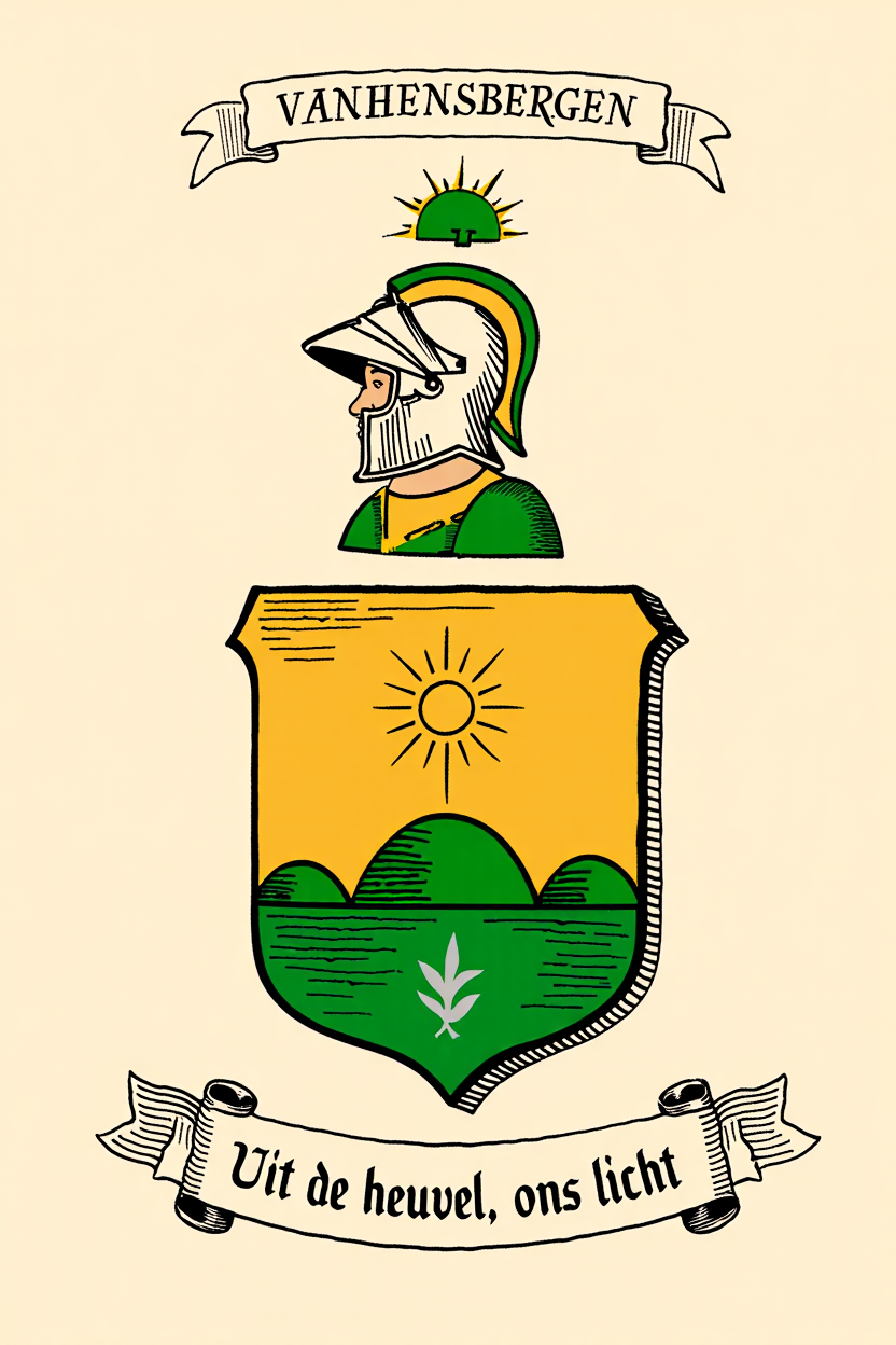 Familiewapen van de achternaam VANHENSBERGEN