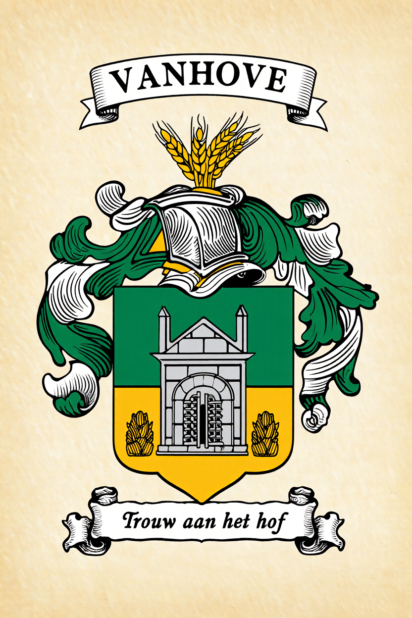 Familiewapen van de achternaam VANHOVE