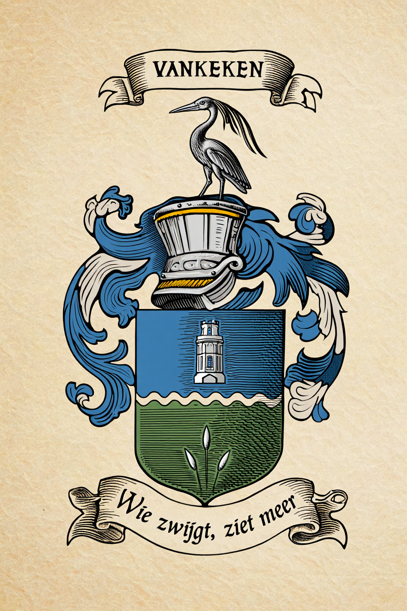 Familiewapen van de achternaam VANKEKEN (vergrendeld)