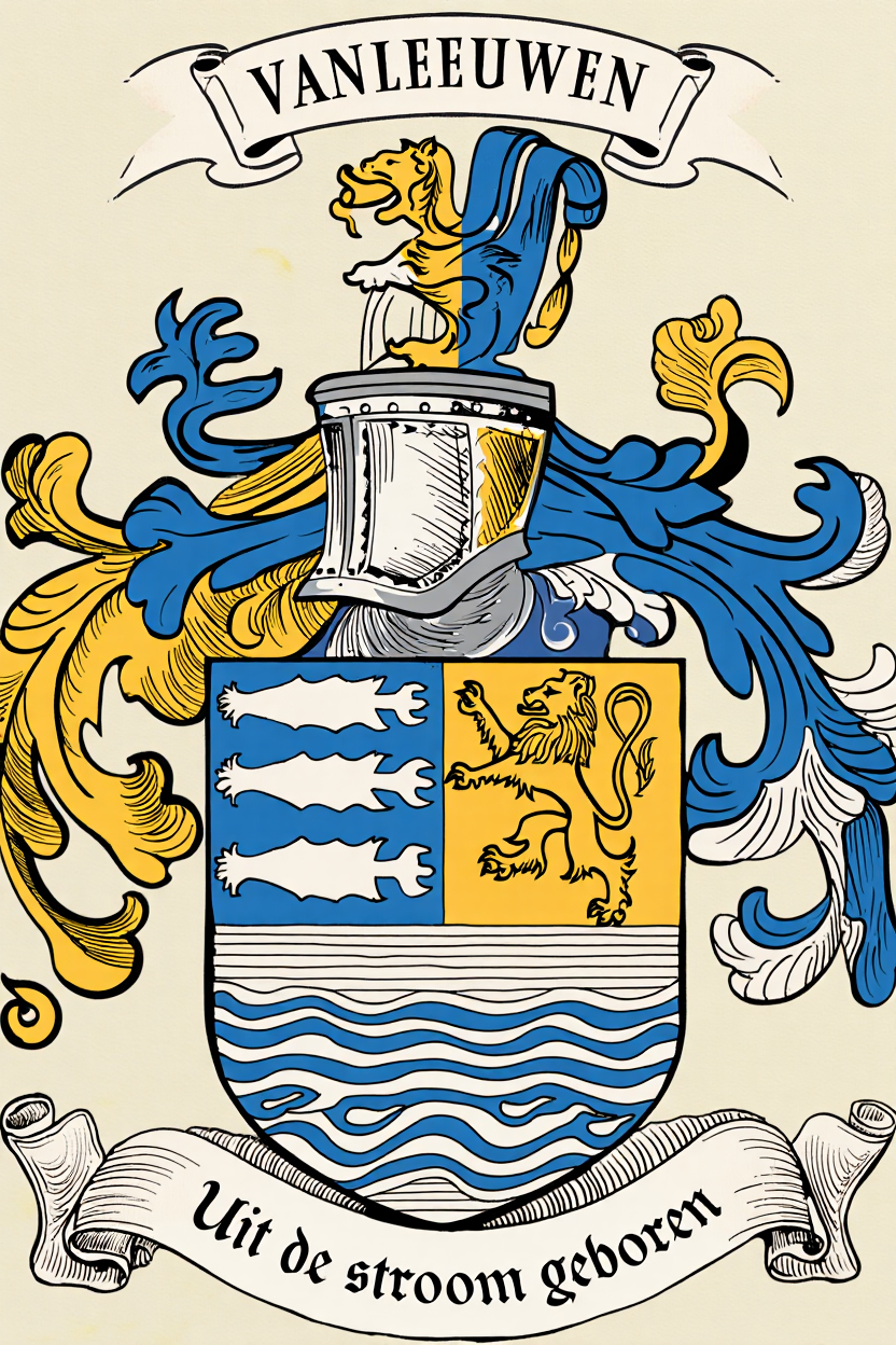 Familiewapen van de achternaam VANLEEUWEN
