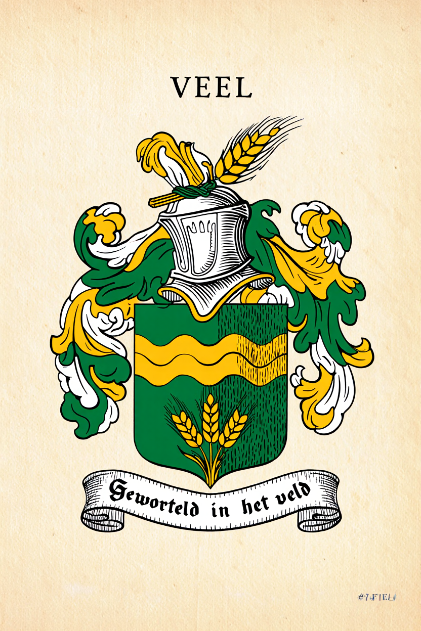 Familiewapen van de achternaam VEEL (vergrendeld)