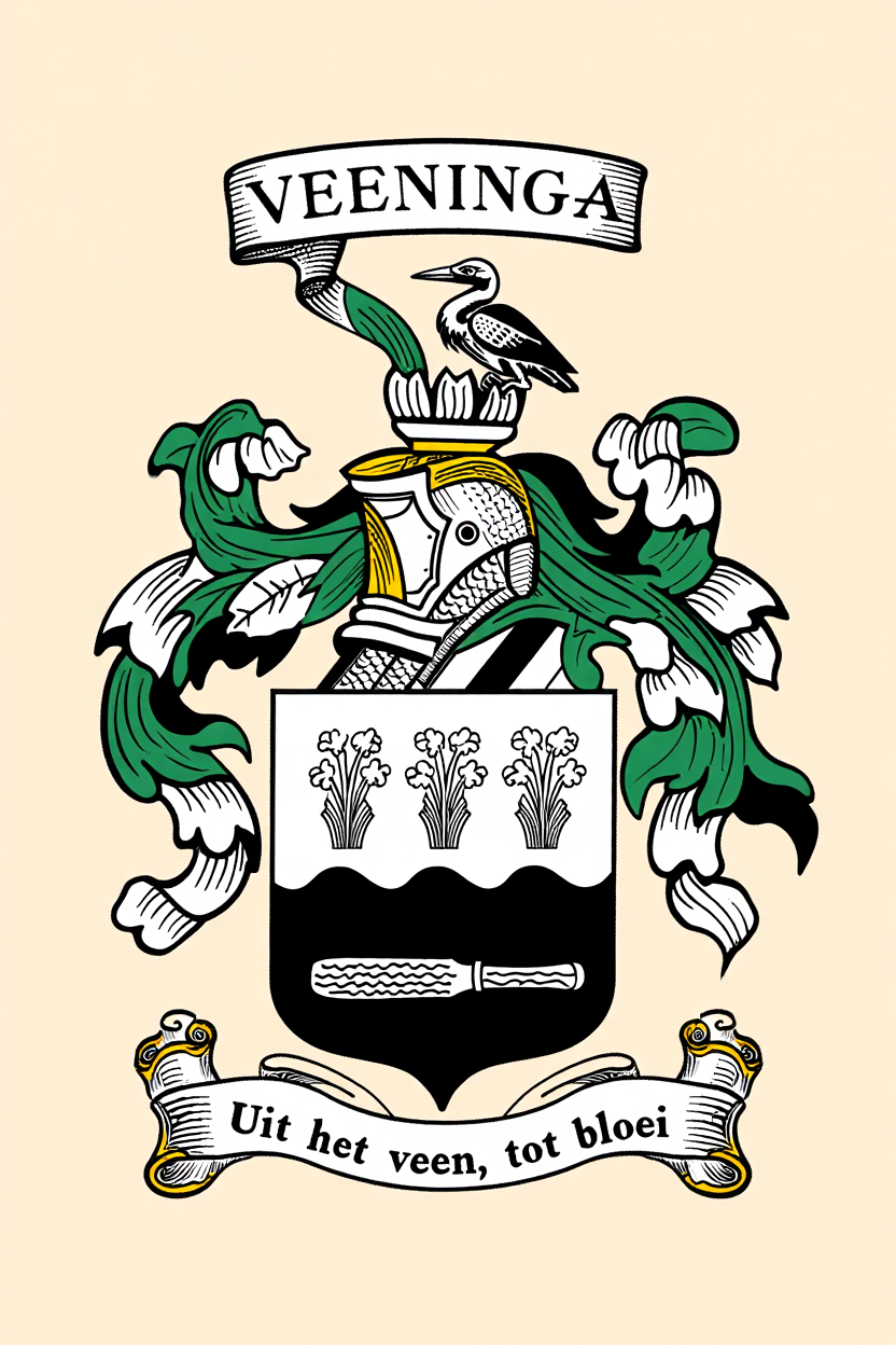 Familiewapen van de achternaam VEENINGA