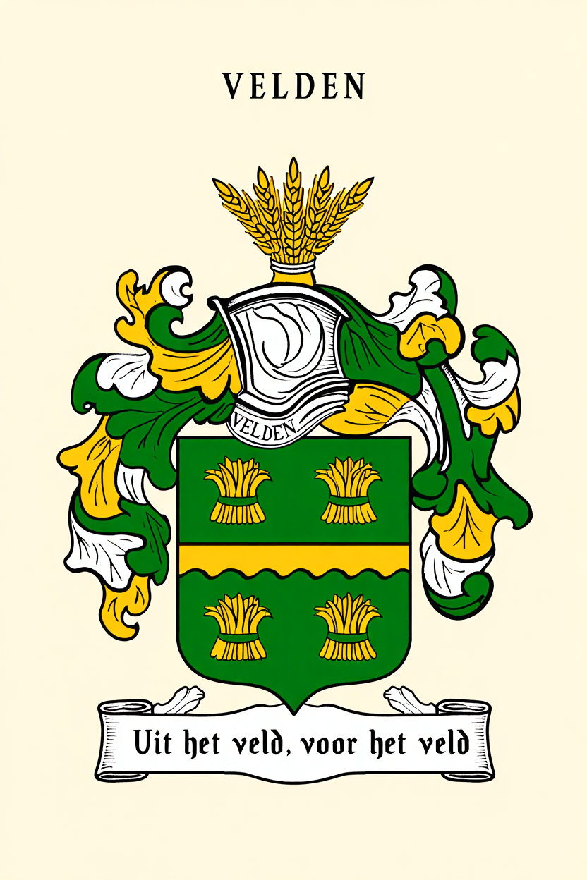 Familiewapen van de achternaam VELDEN