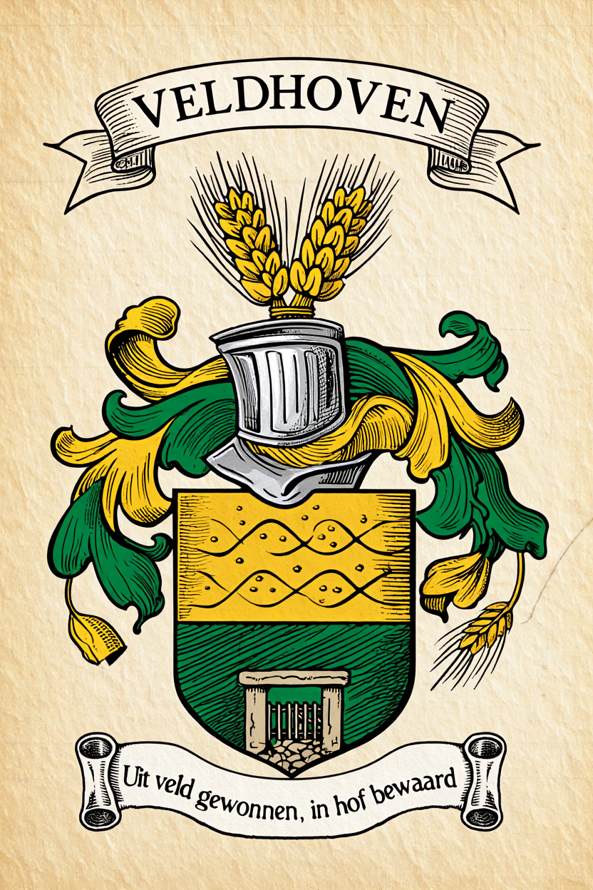 Familiewapen van de achternaam VELDHOVEN