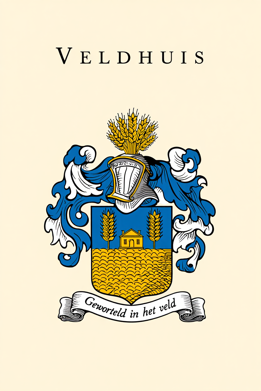 Familiewapen van de achternaam VELDHUIS