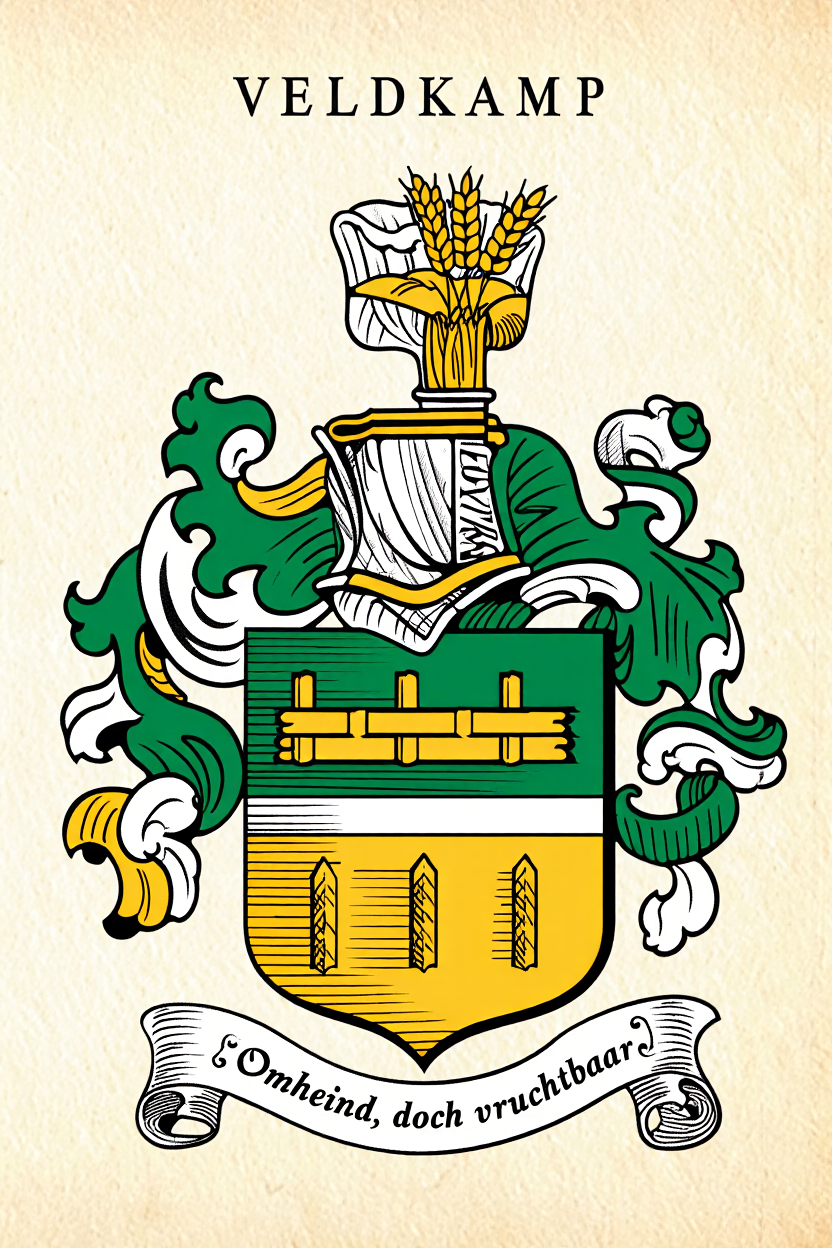 Familiewapen van de achternaam VELDKAMP