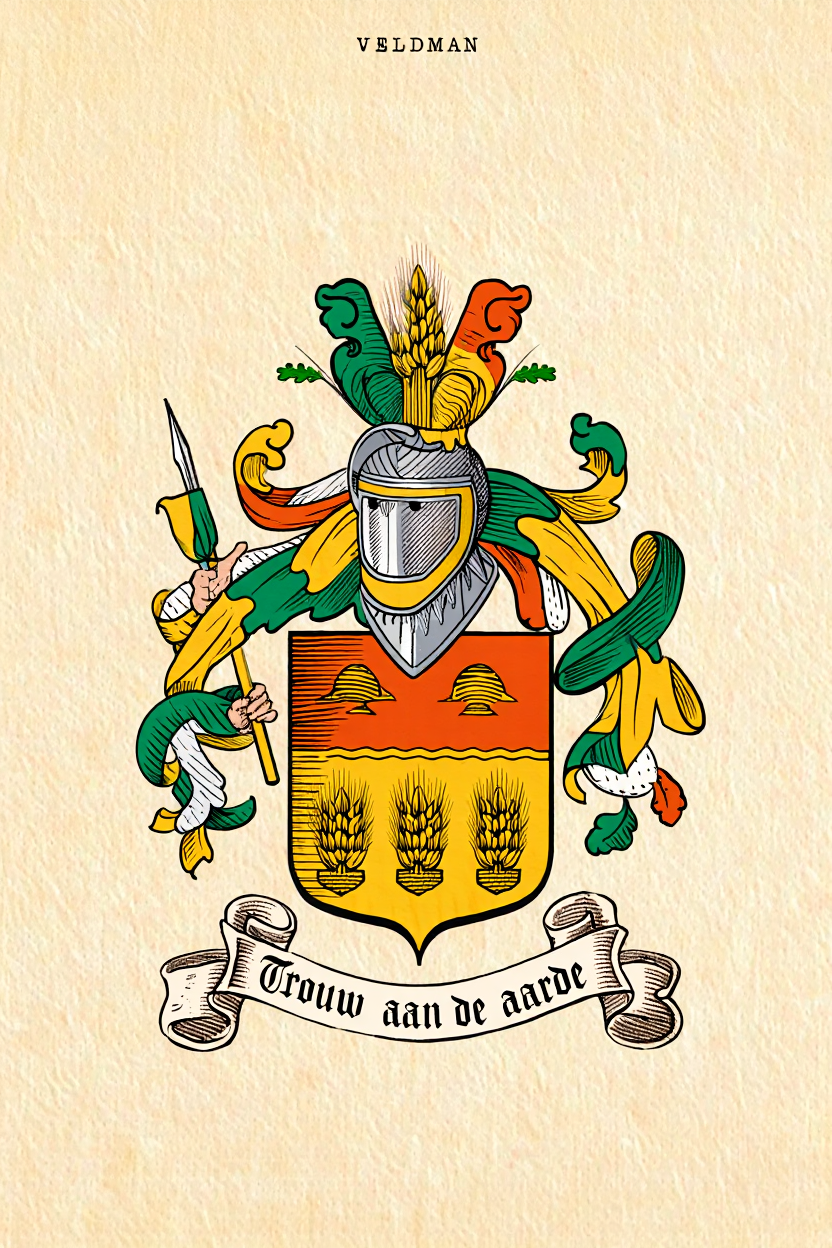 Familiewapen van de achternaam VELDMAN
