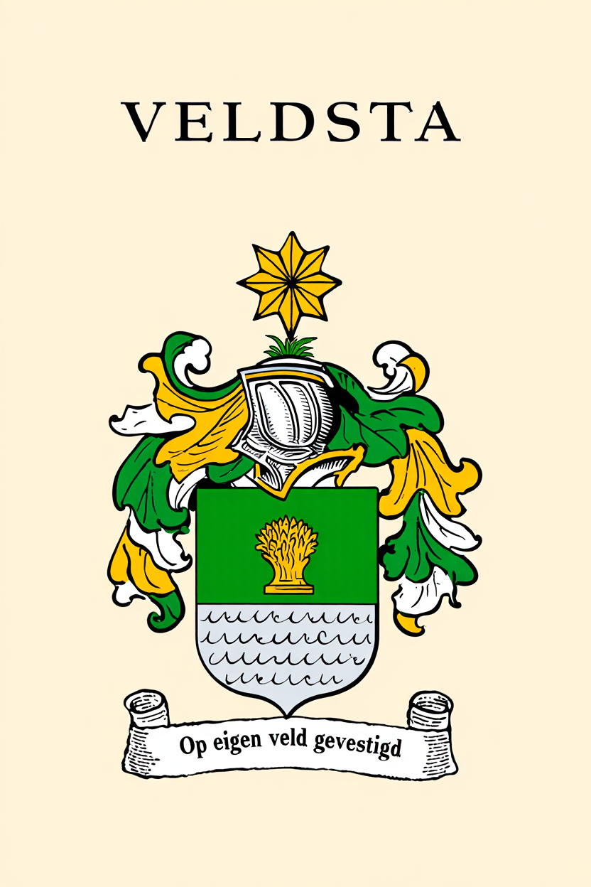 Familiewapen van de achternaam VELDSTA