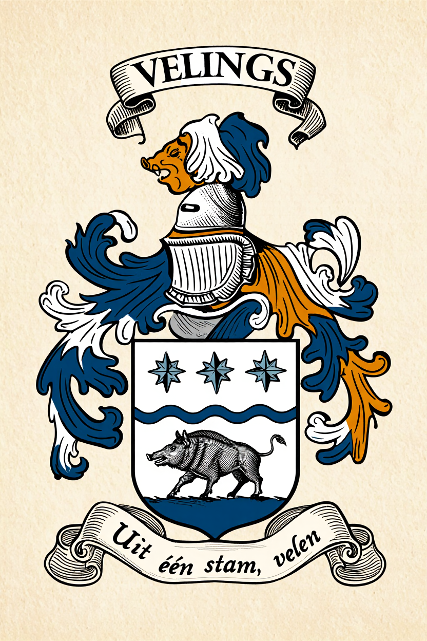 Familiewapen van de achternaam VELINGS