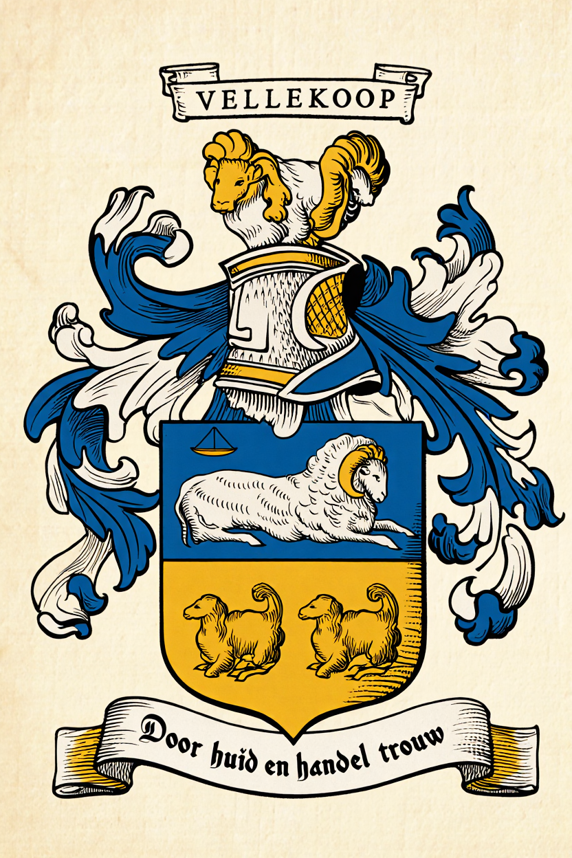 Familiewapen van de achternaam VELLEKOOP