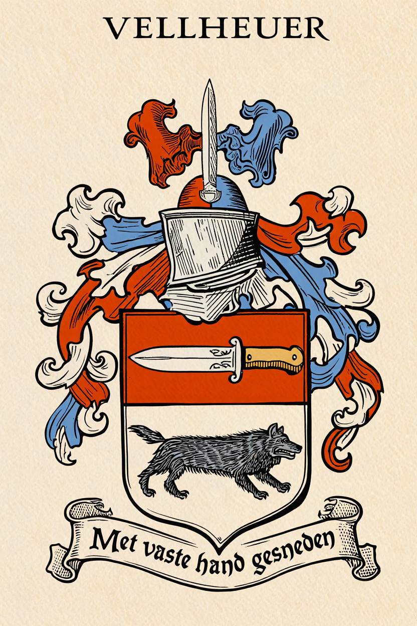 Familiewapen van de achternaam VELLHEUER
