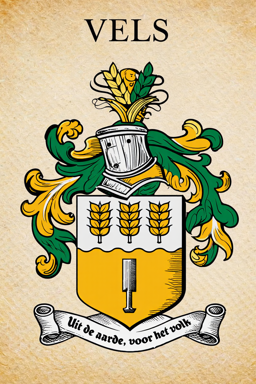Familiewapen van de achternaam VELS (vergrendeld)