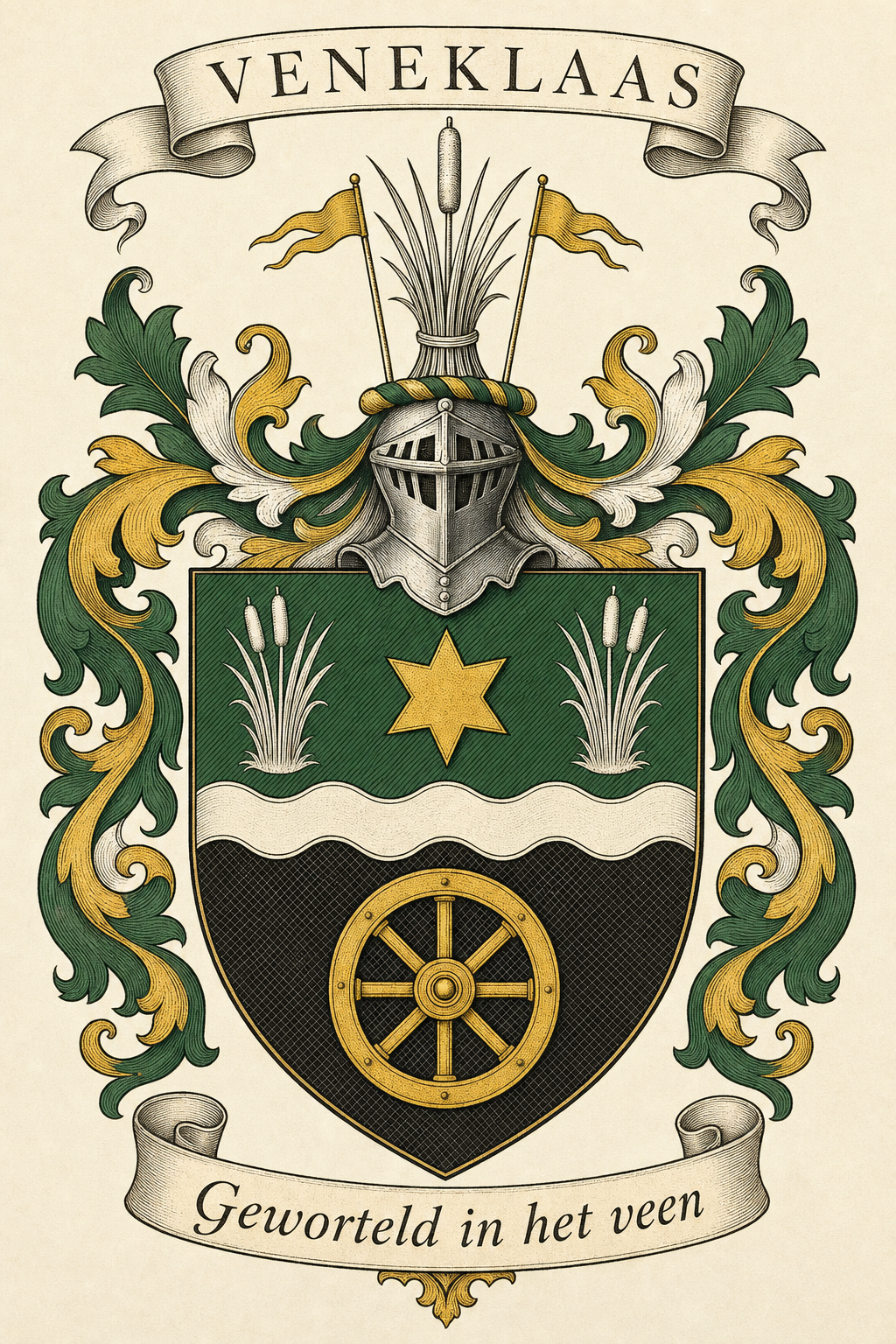 Familiewapen van de achternaam VENEKLAAS (vergrendeld)