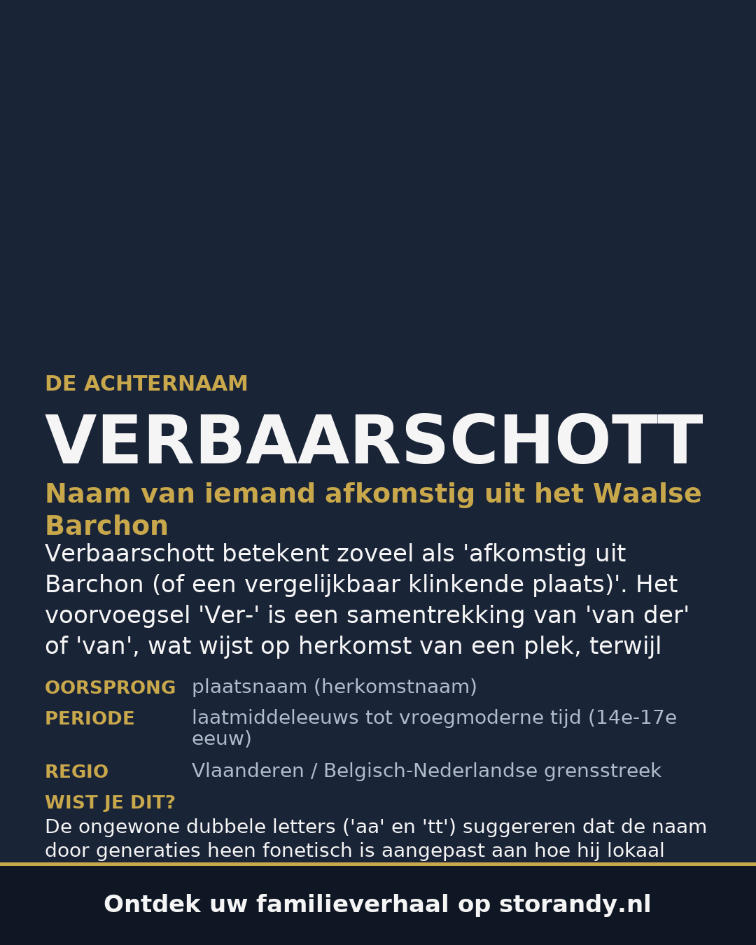 Familiewapen van de achternaam VERBAARSCHOTT